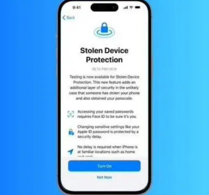 黄竹镇苹果授权维修店分享被盗设备保护功能开启方法 