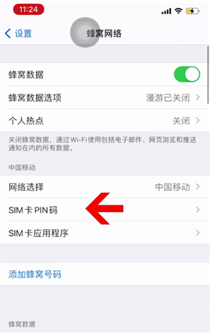 黄竹镇苹果14维修网分享如何给iPhone14的SIM卡设置密码 