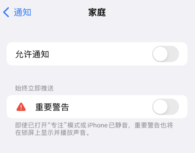 黄竹镇苹果14维修分享iPhone14系列机型弹出“家庭”警告后卡死如何解决 